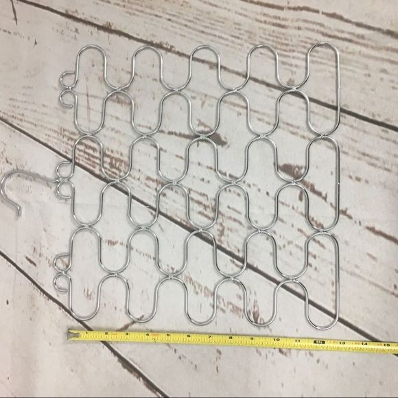 Bundle of 2 x Specialty Metal Hangars For Scarf & Belt Closet Organizers - Picture 8 of 12